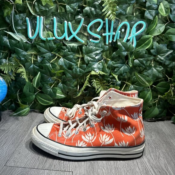 Converse Women's Chuck 70 High 'Summer Spirit   Bright Poppy' Women's Size 11 - Picture 4 of 10